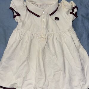 Gucci Ivory Polo Dress with Red and Black Accents